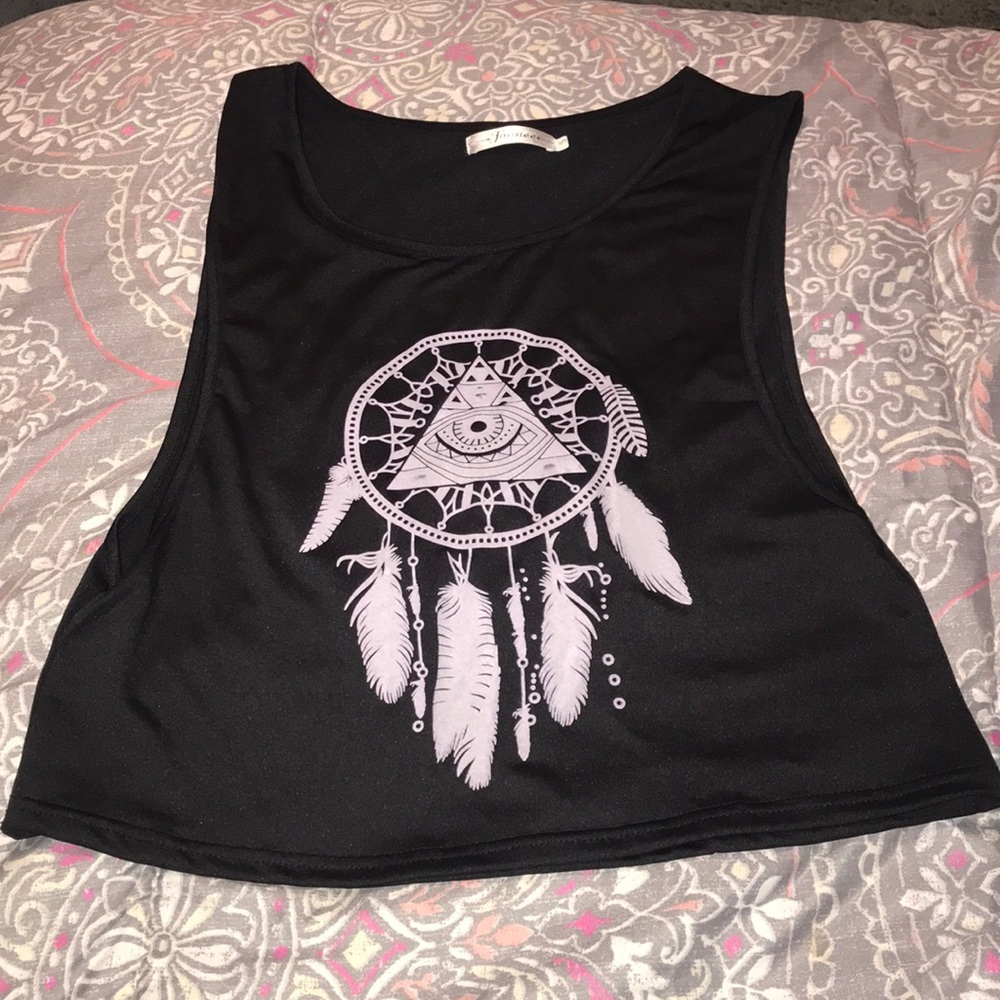 Black tank top